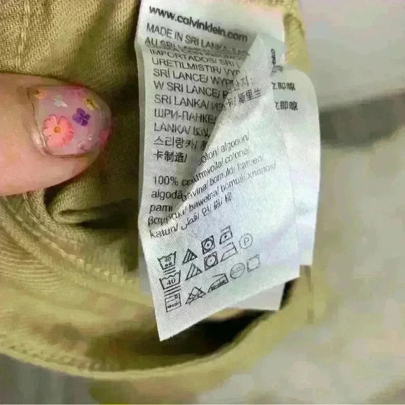 NWT Calvin Klein Jeans khaki tan utility pocket shorts sz 10 - Picture 4 of 7